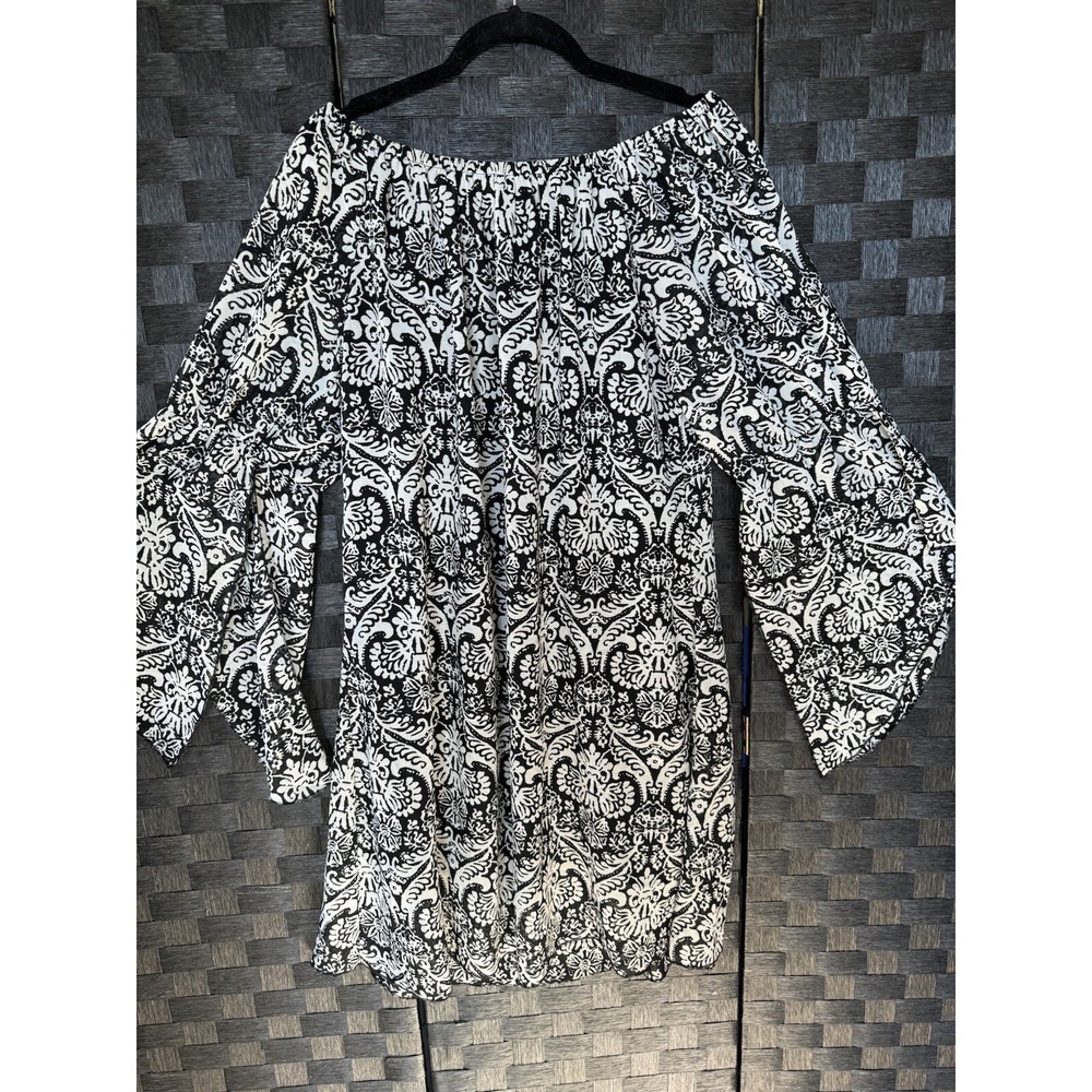 Live 4 Truth Tunic Top Dress Size 1X Knee Length, 3/4 Sleeve Lined